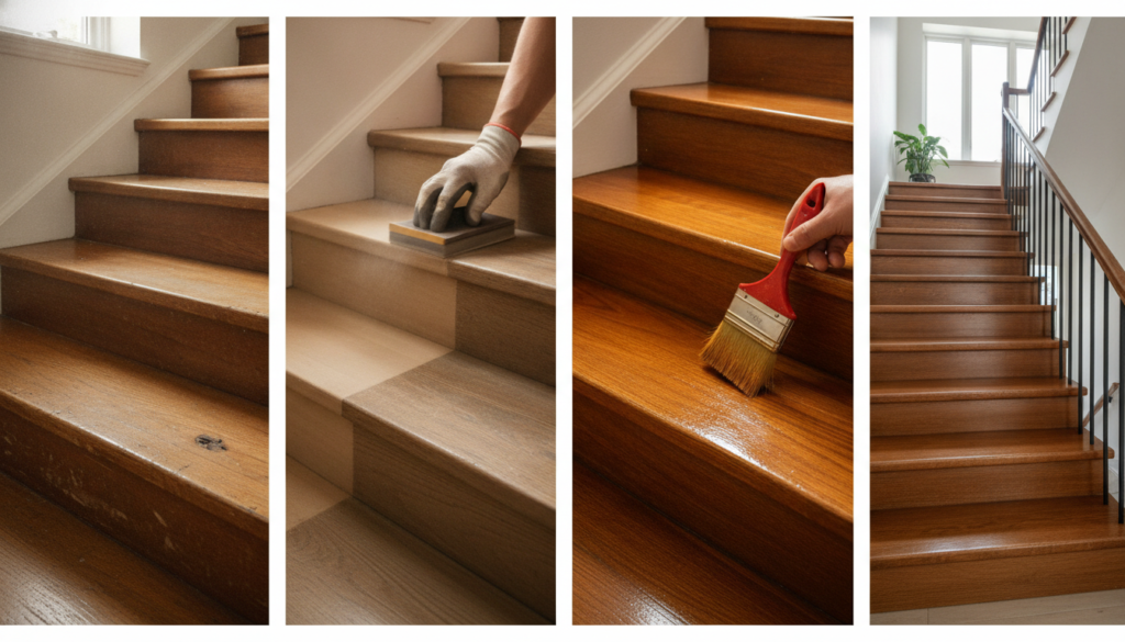 découvrez comment rénover votre escalier en bois en 4 étapes faciles pour lui donner un nouveau souffle et embellir votre intérieur.